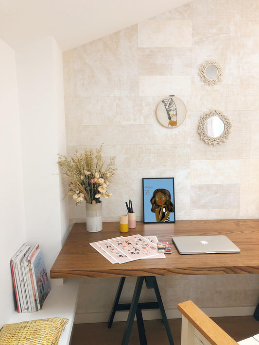 MICHELLE OBAMA Celebrity Portraits, Girl Boss Wall Art - VIOLETREDSTUDIO