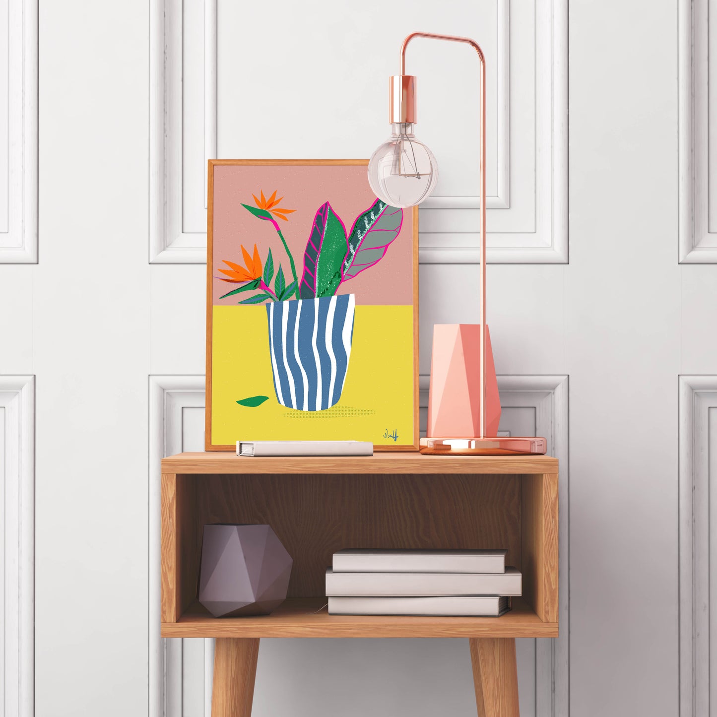Flower Arrangement Art Print | Nature Wall Art | Housewarming gift | Colorful Art Print Cubicle Decor | Flower Art Print | Flower Art Decor - VIOLETREDSTUDIO