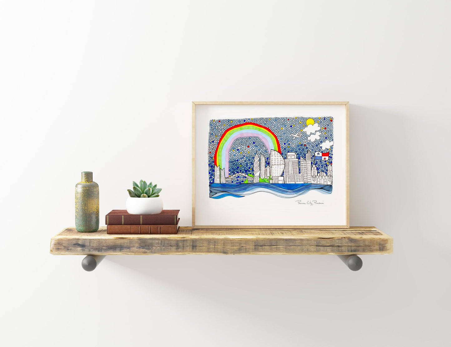 Panama City, Panama ~ Father's Day Gift ~ Cubicle Decor ~ Travel Print ~ Adventurer Decor - VIOLETREDSTUDIO