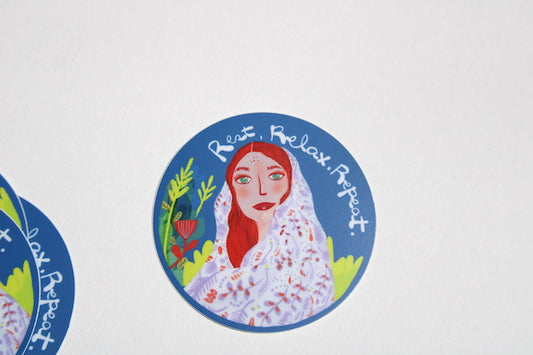 Water Bottle sticker, Self Care Affirmation - VIOLETREDSTUDIO