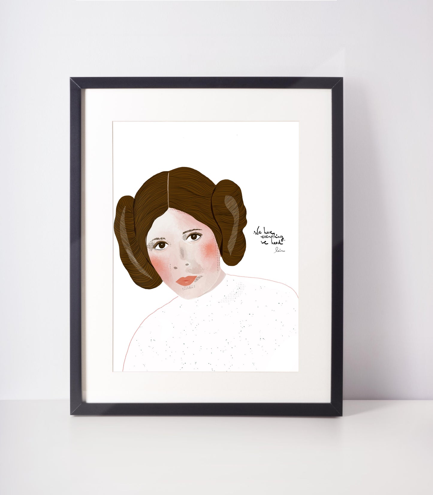 Carrie Fischer as Princess Leia - VIOLETREDSTUDIO