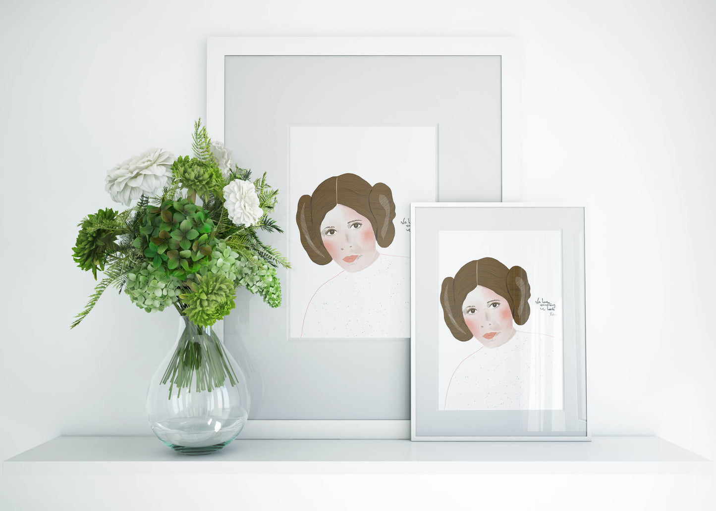 Carrie Fischer as Princess Leia - VIOLETREDSTUDIO