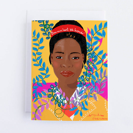 Amanda Gorman Greeting Card, Snail Mail, Writers Gifts - VIOLETREDSTUDIO