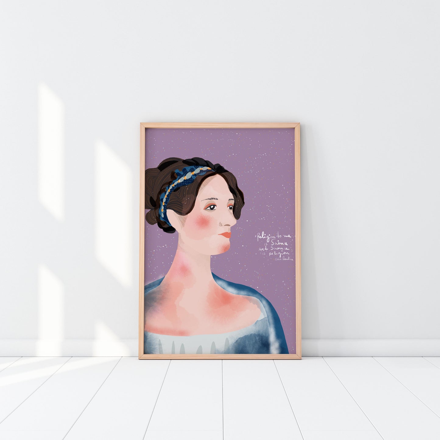Ada Lovelace Art Print, Girls in Stem Gift, Little Girl Inspiration - VIOLETREDSTUDIO
