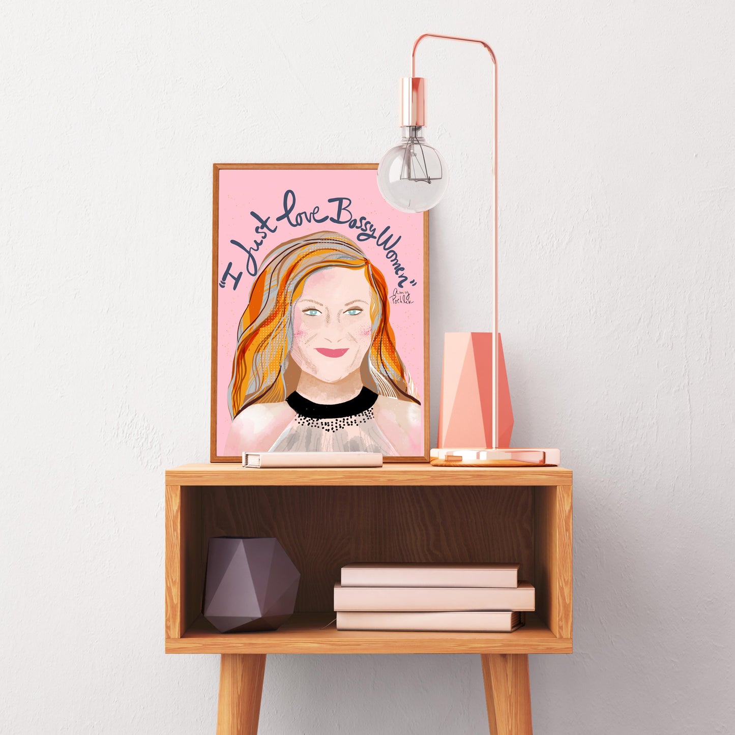 AMY POEHLER Art Print- Bridesmaid GifT- Feminist Wall Art - VIOLETREDSTUDIO