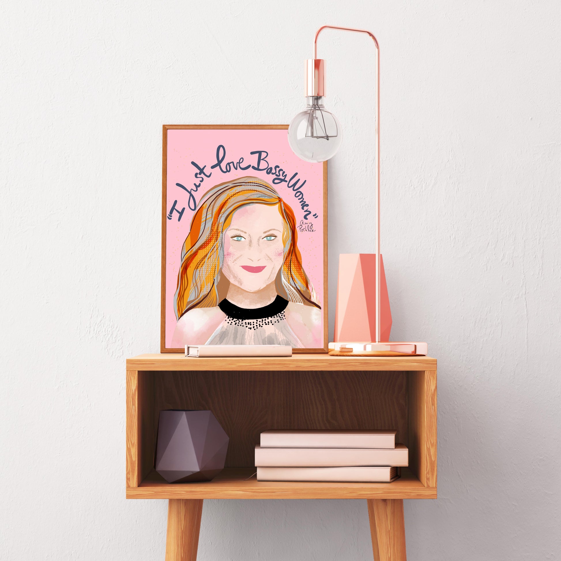 AMY POEHLER Art Print- Bridesmaid GifT- Feminist Wall Art - VIOLETREDSTUDIO