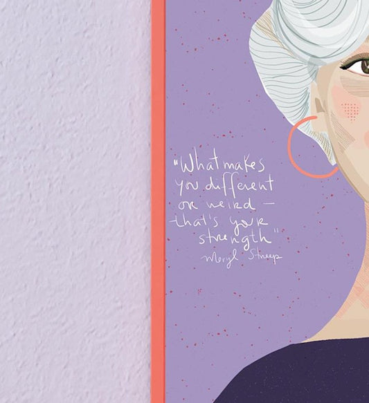 MERYL STREEP PORTRAIT-Ready To Frame Portrait-Abstract Photo Art-Living Room Art Cubical Decor Art-Abstract Wall Art Print-Pretty Wall Art - VIOLETREDSTUDIO