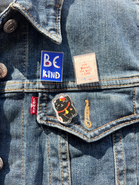 I am Doing My Best Lapel Pin - VIOLETREDSTUDIO