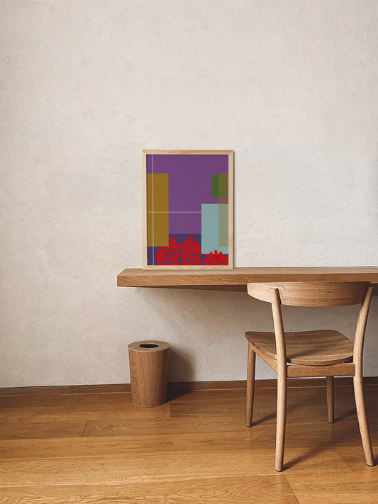 Modern Decor Art Print, Summer Color Art Print - VIOLETREDSTUDIO