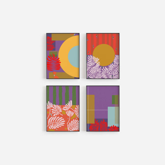 Modern Decor Art Print, Summer Color Art Print - VIOLETREDSTUDIO