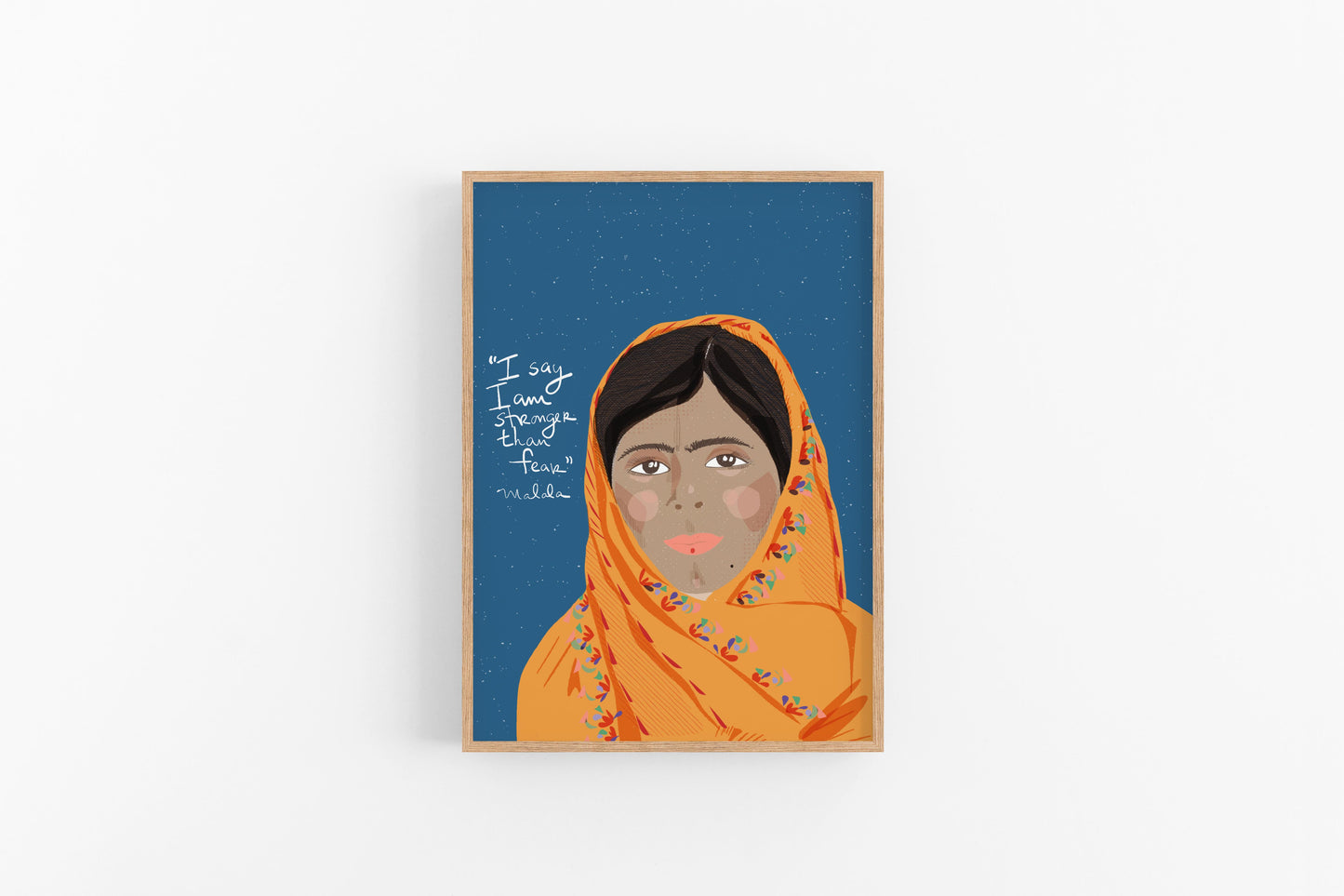 Malala Art Print, Classroom Wall Art, Young adult Decor - VIOLETREDSTUDIO