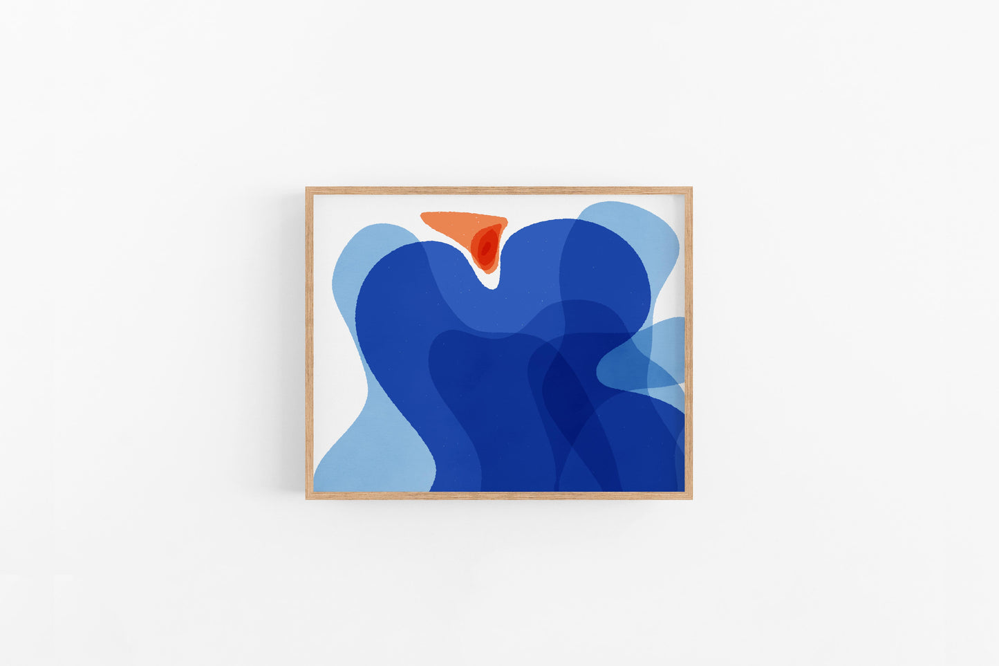 Abstract Painting Print, Wall Art Bedroom, Minimal Print, Christmas Present, Cubicle Decor Abstract Shapes - VIOLETREDSTUDIO
