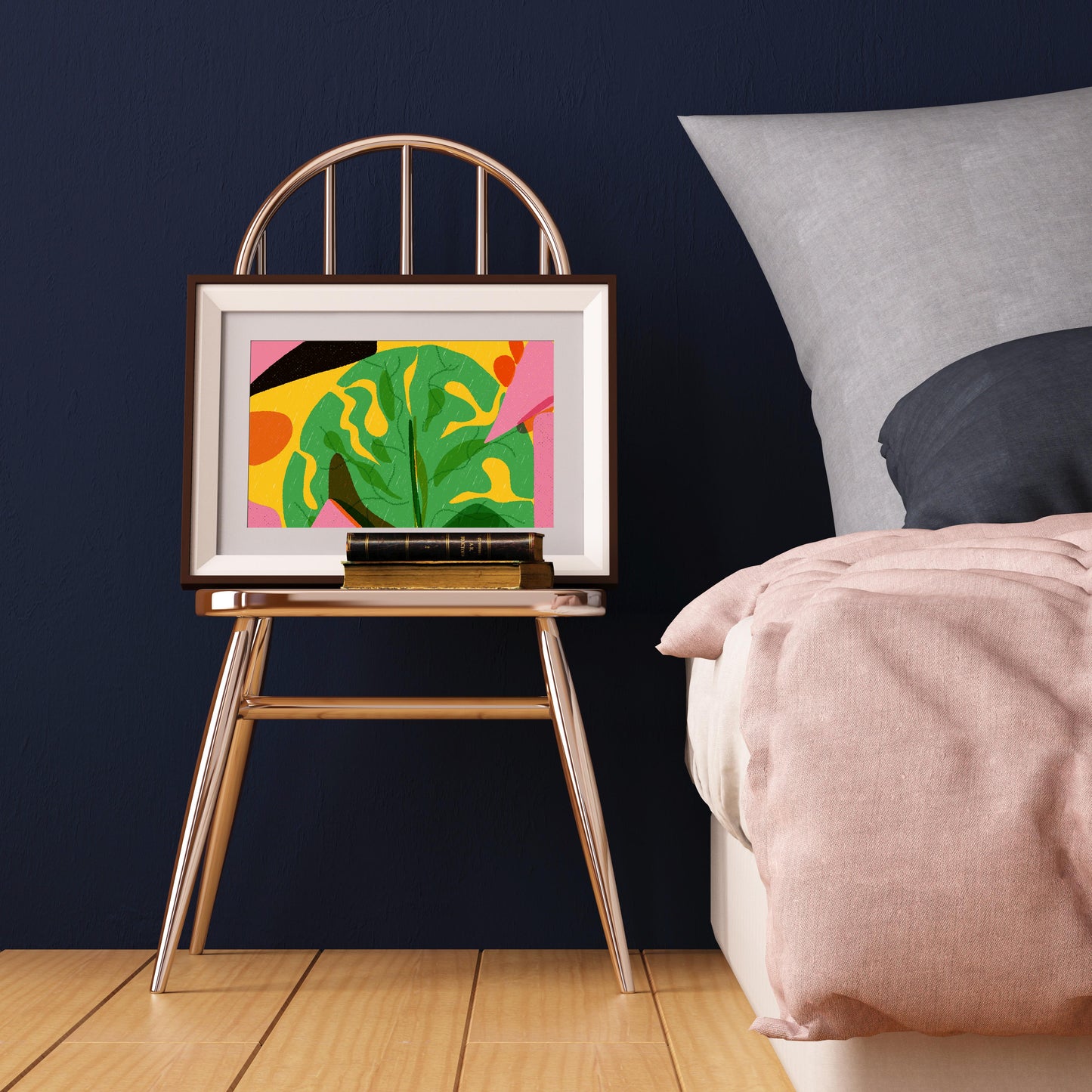 Botanical Art Print, Monstera Art, Summer Inspired Artwork, Ready to Frame Wall Decor - VIOLETREDSTUDIO
