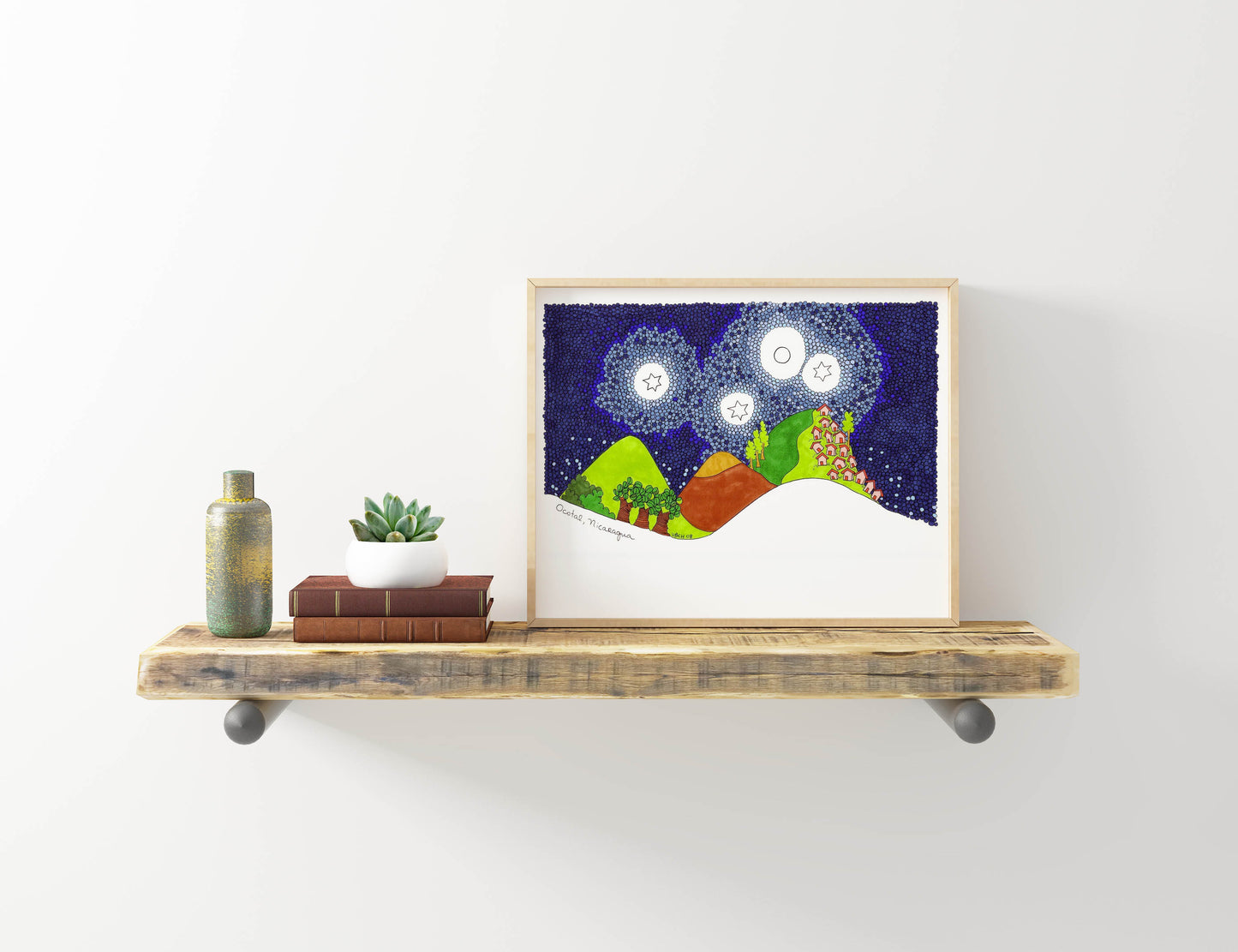 Ocotal Art Print | Nicaragua Wall Art | Father's Day Gift | TRAVEL PRINT - VIOLETREDSTUDIO