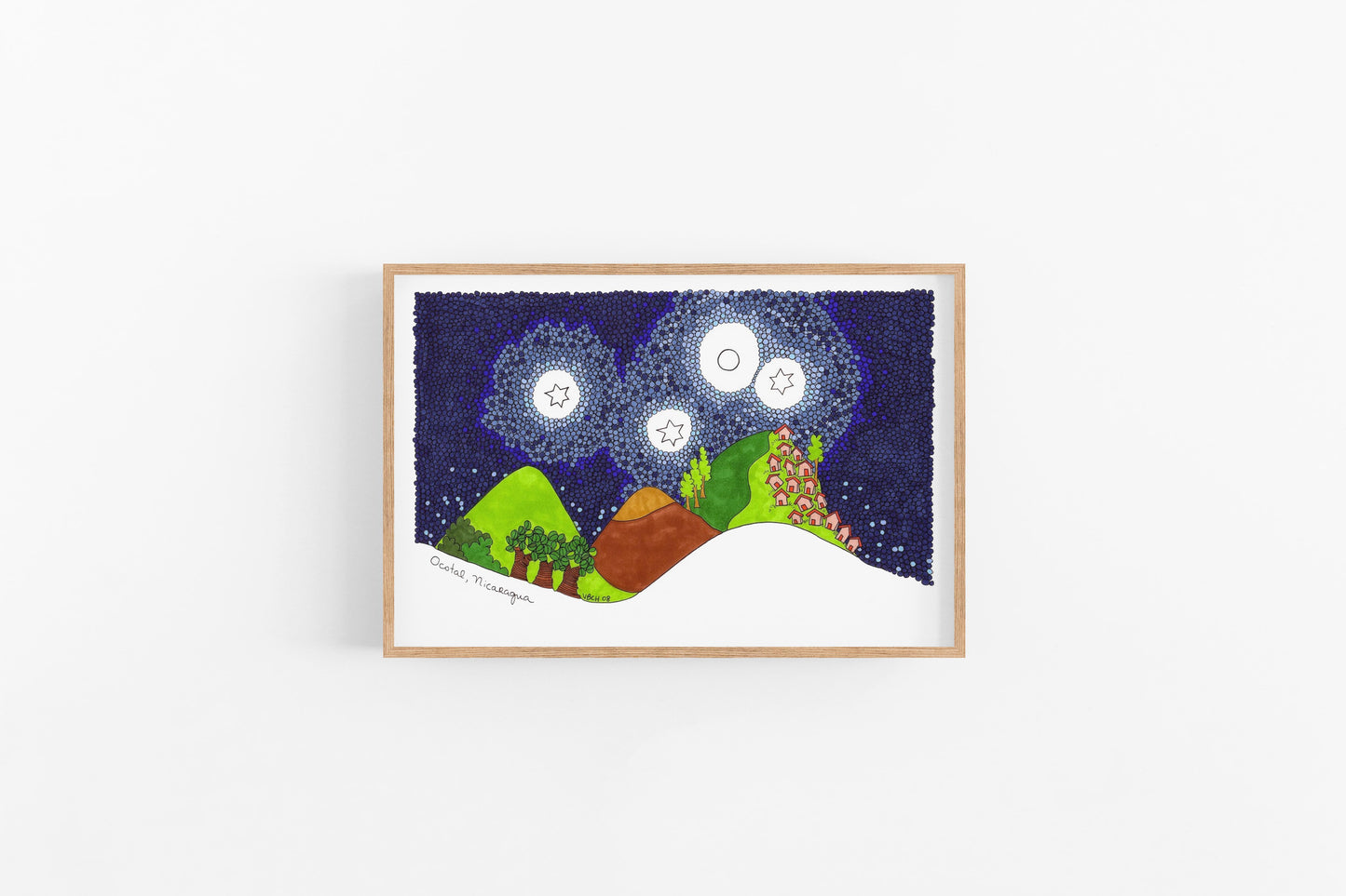 Ocotal Art Print | Nicaragua Wall Art | Father's Day Gift | TRAVEL PRINT - VIOLETREDSTUDIO