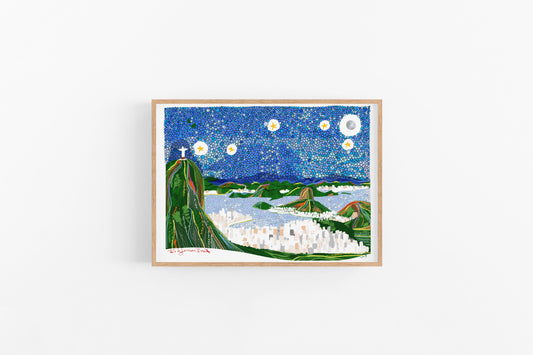 RIO Print , Brazil Art inspired Wall Art - VIOLETREDSTUDIO