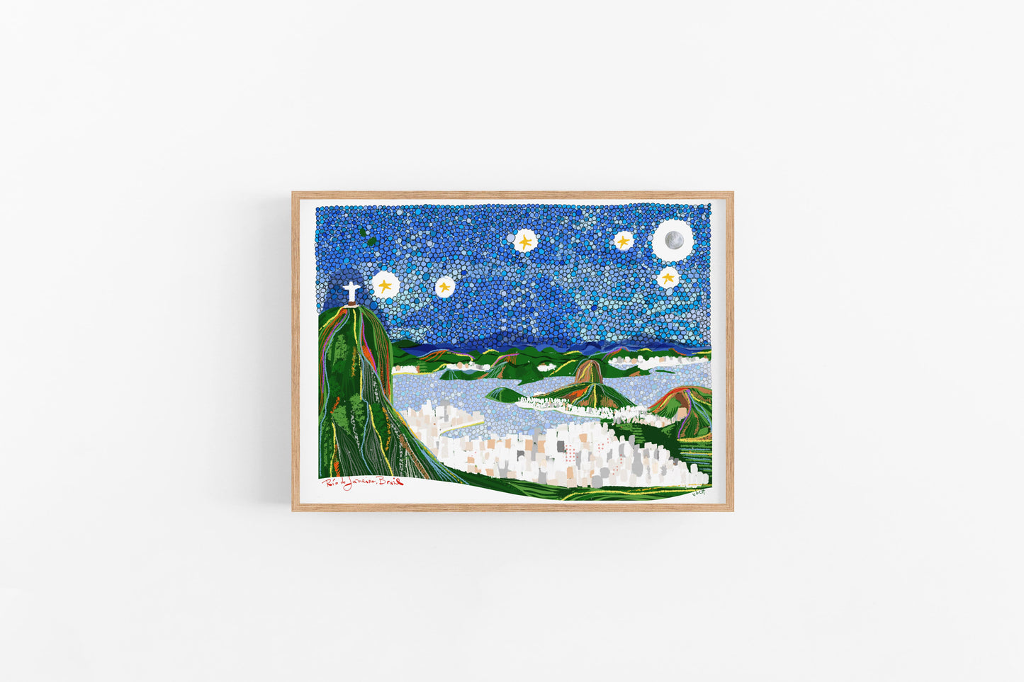 RIO Print , Brazil Art inspired Wall Art - VIOLETREDSTUDIO