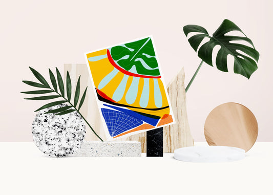 LOVE NATURE ART-Sunlight Print Art- Nature Inspired Art- Abstract Shaped Art- Cubical Accent Art- Bedroom Decor Art- Nature Lover Gift - VIOLETREDSTUDIO