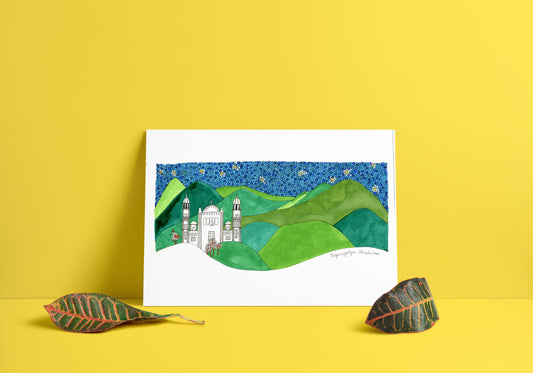 TEGUCIGALPA~Honduras~ Wanderlust Art ~ Fresh Home Decor| Father's Day Gift | Gifts for him - VIOLETREDSTUDIO