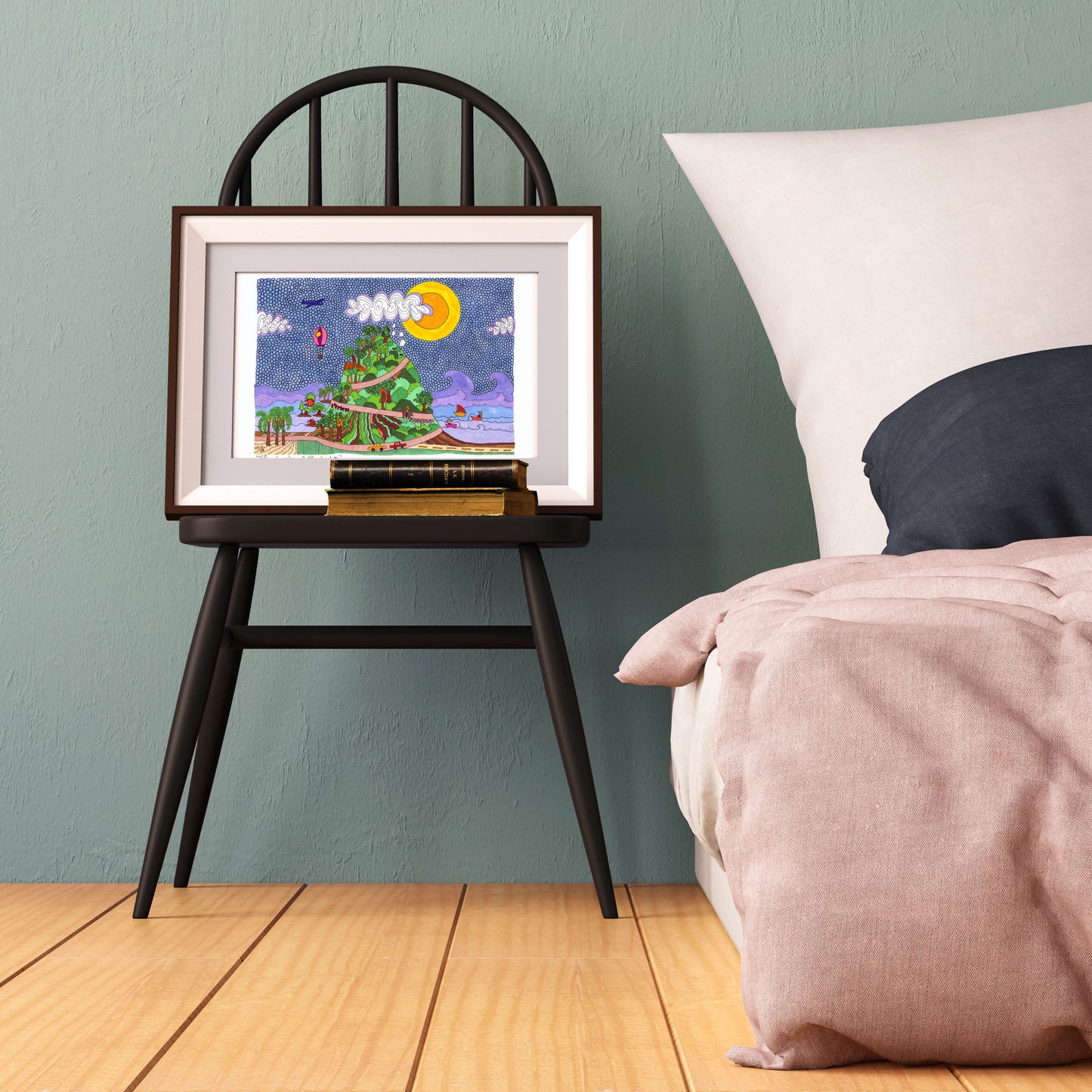 Nicaragua Travel Print ~ Cubicle Decor | Father's Day Gift-MOMBACHO - VIOLETREDSTUDIO