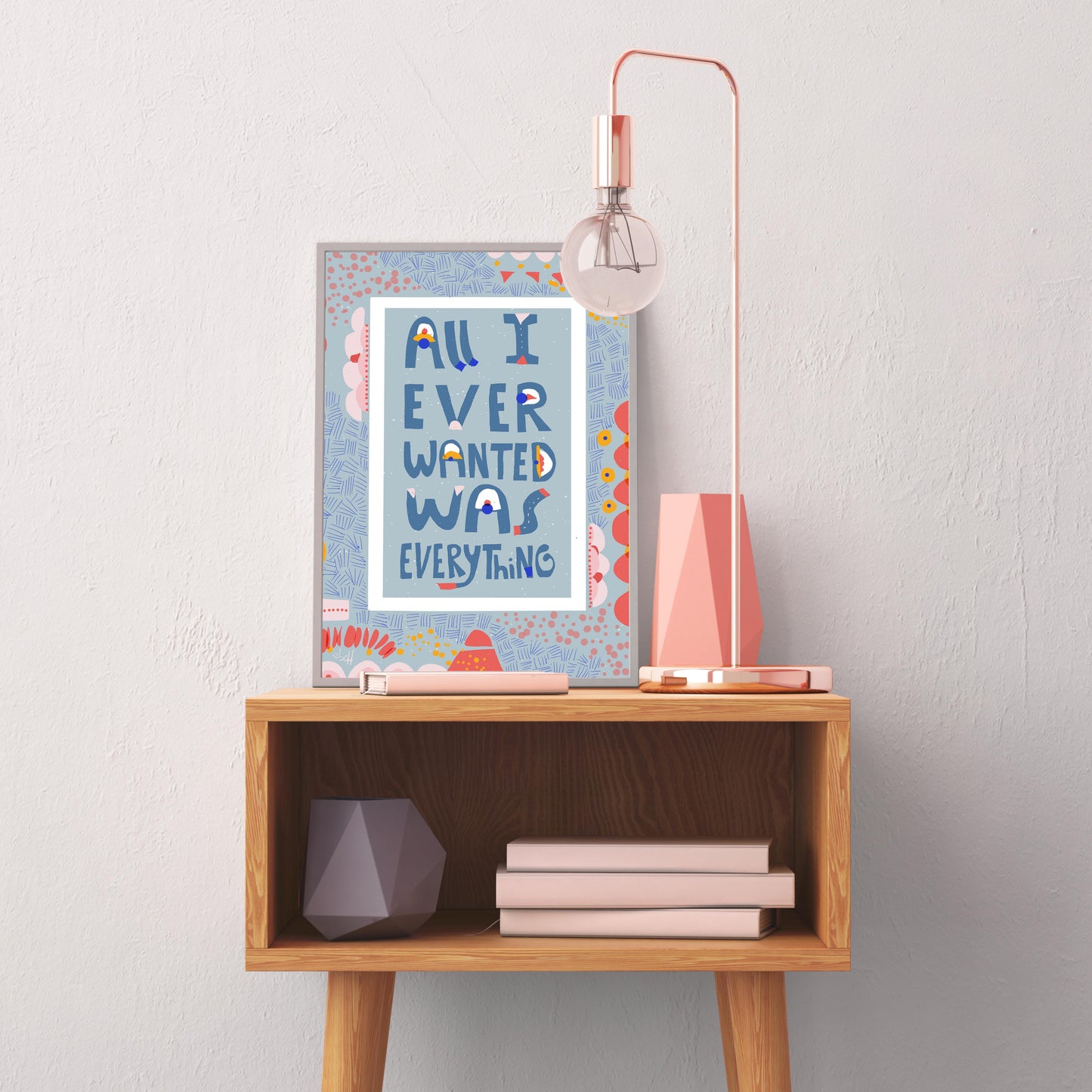 Optimistic Wall Decor Affirmation Print Home Office Wall Art Motivational Quote - VIOLETREDSTUDIO