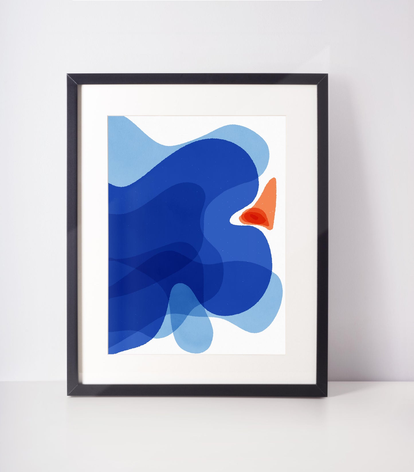 Abstract Painting Print, Wall Art Bedroom, Minimal Print, Christmas Present, Cubicle Decor Abstract Shapes - VIOLETREDSTUDIO