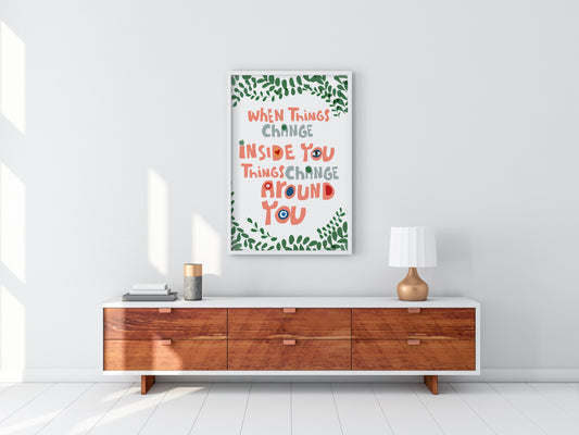 Typographic Wall Decor, Accent Art Print, Optimistic Wall Art, Positive Affirmation, AFFIRMATION PRINT - VIOLETREDSTUDIO