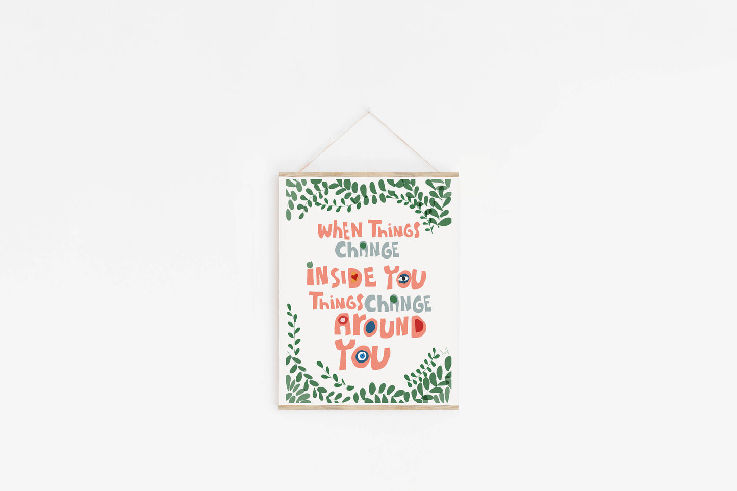 Typographic Wall Decor, Accent Art Print, Optimistic Wall Art, Positive Affirmation, AFFIRMATION PRINT - VIOLETREDSTUDIO