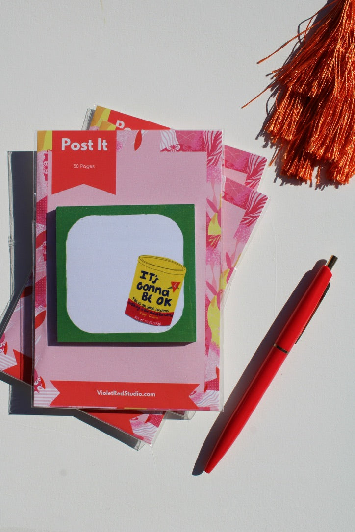It's Gonna Be OK Sticky Notes - VIOLETREDSTUDIO