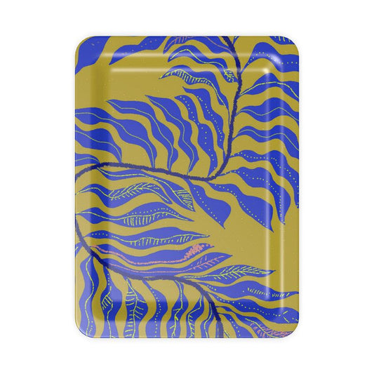 Green Fern Tray