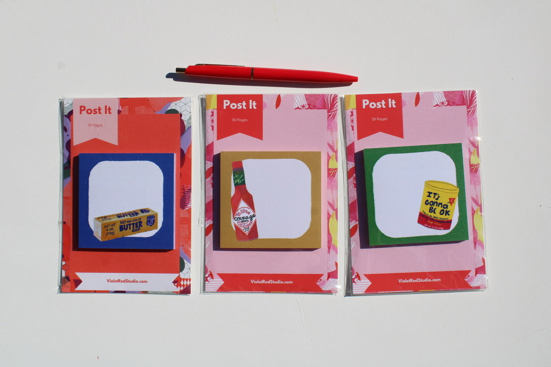 Butter Art Sticky Notes - VIOLETREDSTUDIO