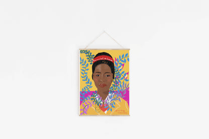 Amanda Gorman Art Print – Poet Laureate Portrait, Inspirational Female Poet Wall Art, Empowering Words & Activism Decor - VIOLETREDSTUDIO