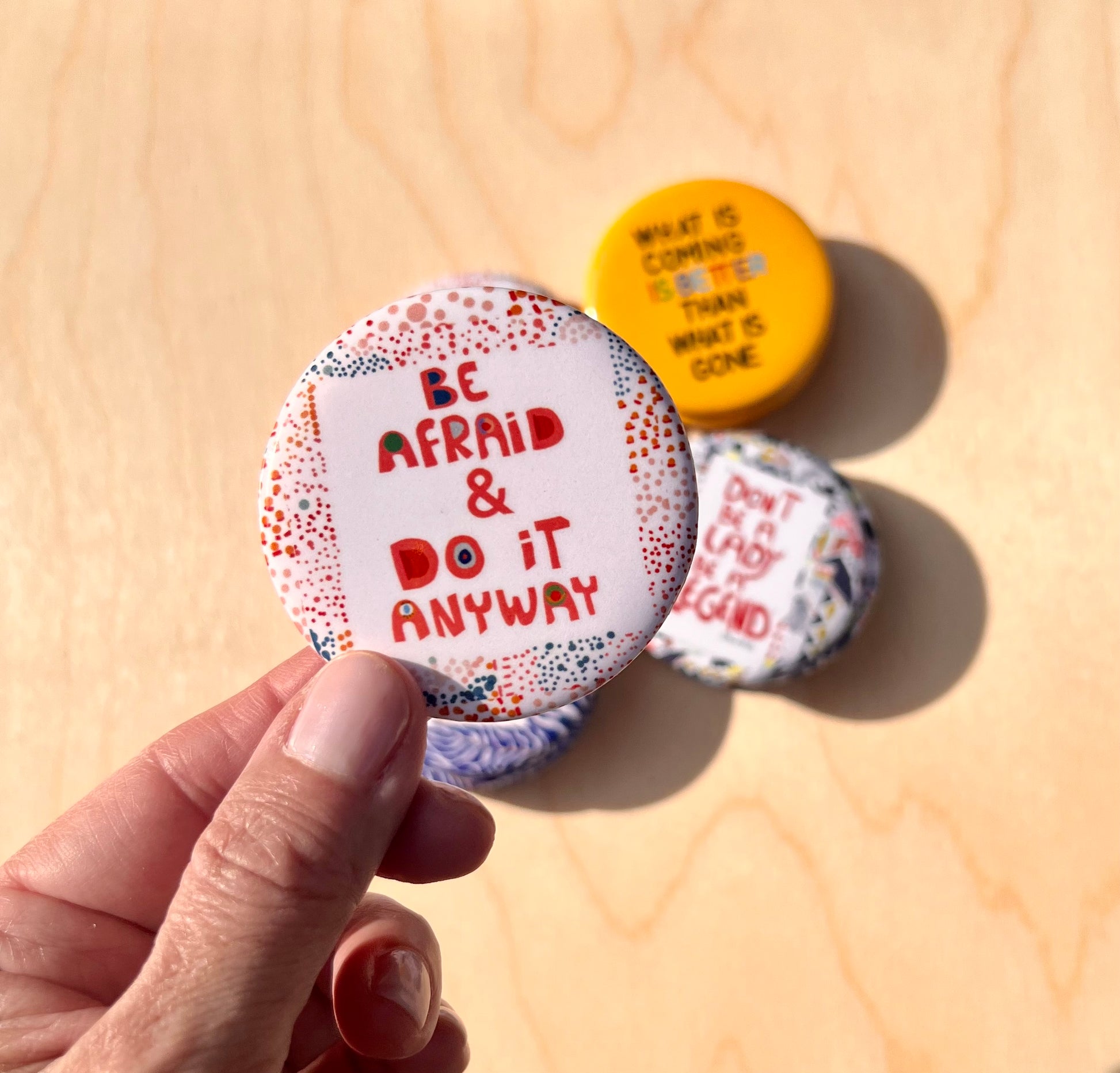 BE AFRAID MAGNET - VIOLETREDSTUDIO