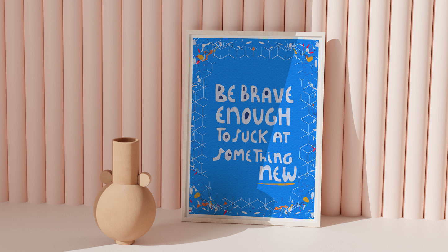 Set of 4 Inspirational Quote Prints – Motivational Wall Art for Dreamers, Students & Dorm Room Decor