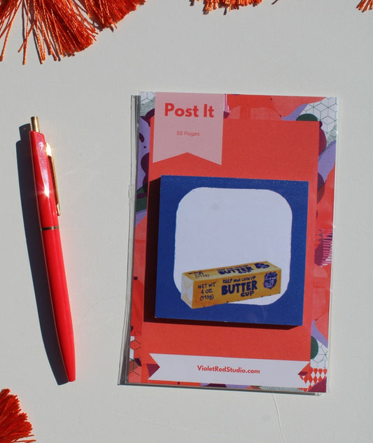 Butter Art Sticky Notes - VIOLETREDSTUDIO