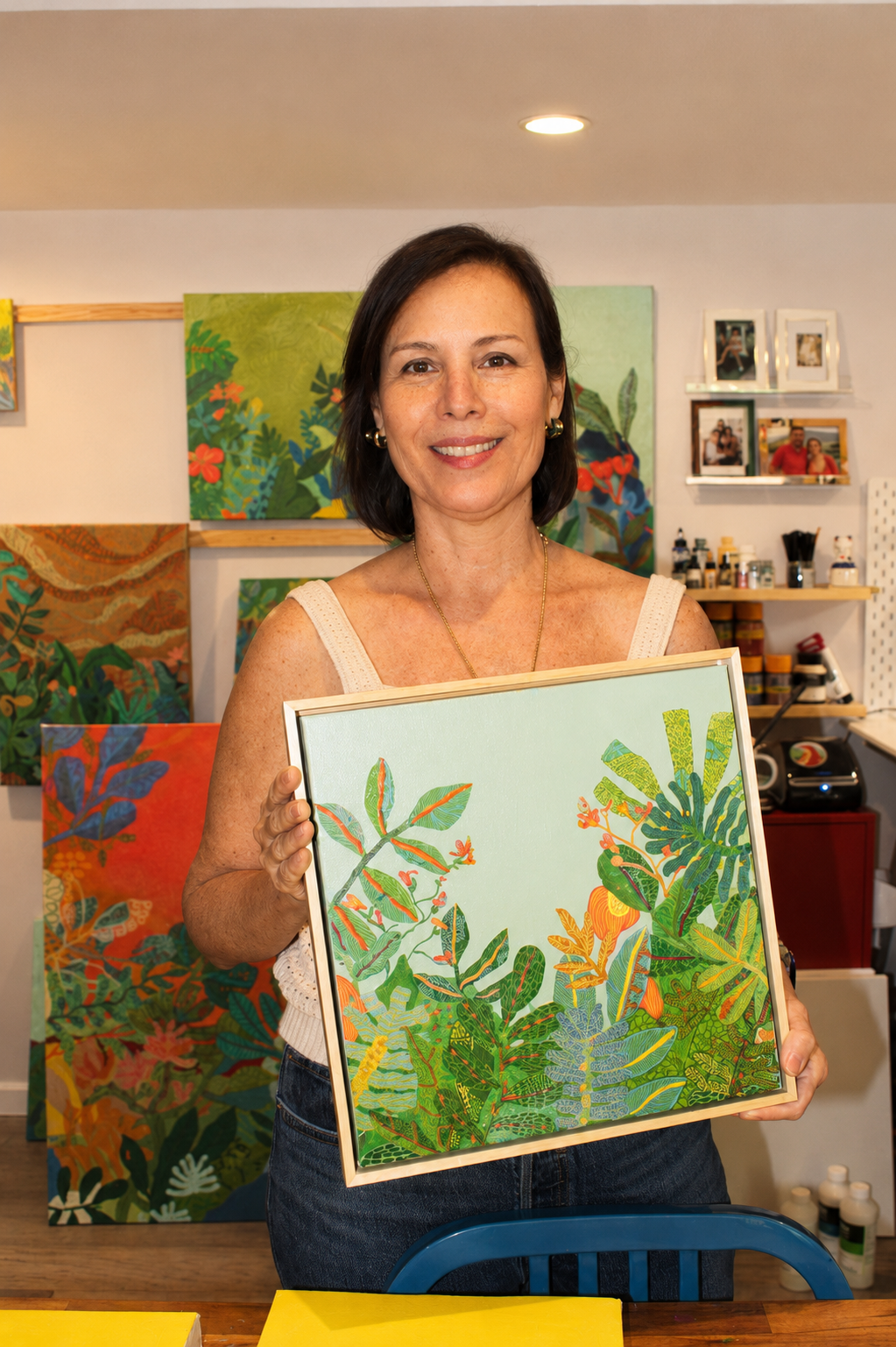 Violeta, artist and founder of Violet Red Studio