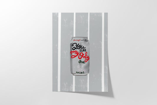 Only One Coke Print - VIOLETREDSTUDIO