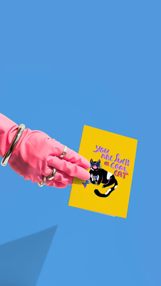 You're Such a Cool Cat Greeting Card