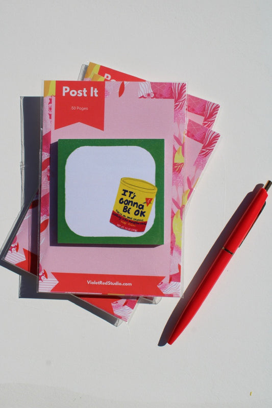 It's Gonna Be OK Sticky Notes - VIOLETREDSTUDIO