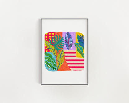 Dopamine Decor #3, Living Room Wall Art, Mood Boosting Bedroom Decor - VIOLETREDSTUDIO