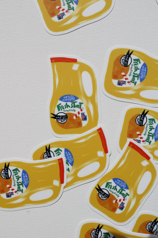 Orange Juice Sticker - VIOLETREDSTUDIO