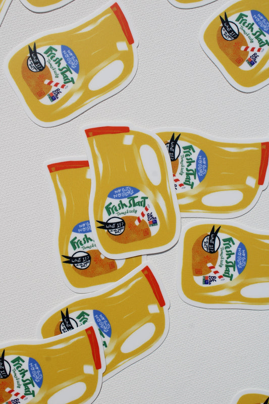 Orange Juice Sticker - VIOLETREDSTUDIO