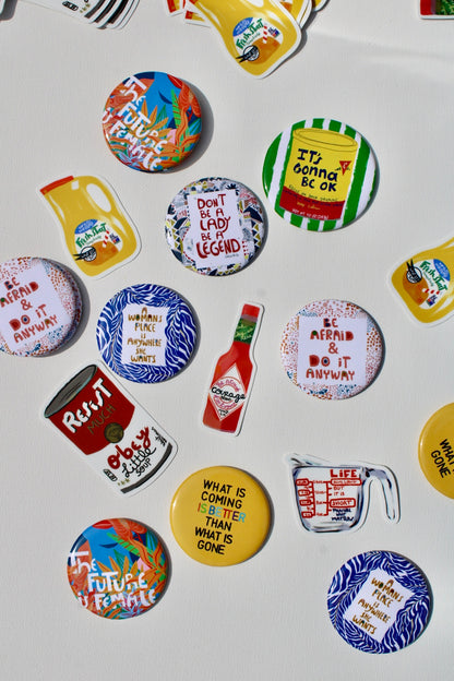 Resist Soup Can Sticker - VIOLETREDSTUDIO