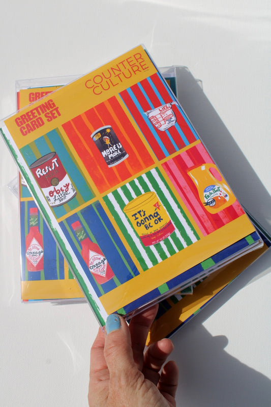 Counter Culture Curated Selection - Illustrated Set, Blank Inside - Snail Mail - VIOLETREDSTUDIO