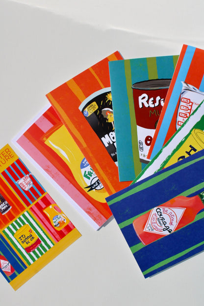 Counter Culture Curated Selection - Illustrated Set, Blank Inside - Snail Mail - VIOLETREDSTUDIO