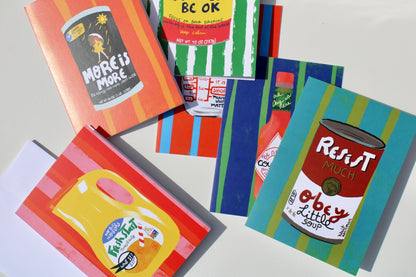 Counter Culture Curated Selection - Illustrated Set, Blank Inside - Snail Mail - VIOLETREDSTUDIO