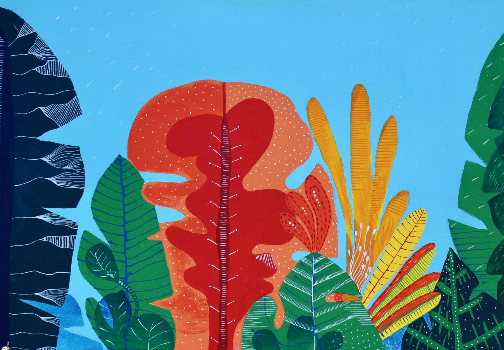 “Paradise” – Original Mixed Media Painting on Canvas - VIOLETREDSTUDIO