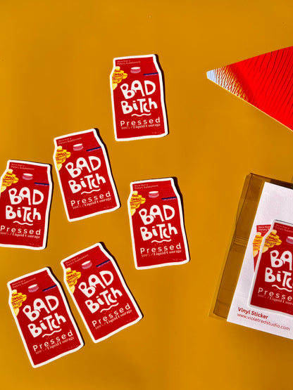 BAD B*TCH STICKER - VIOLETREDSTUDIO