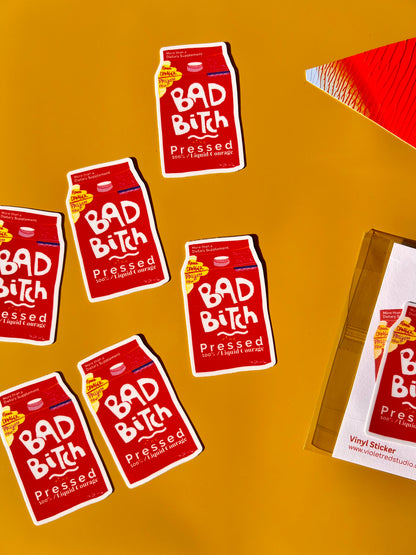BAD B*TCH STICKER - VIOLETREDSTUDIO