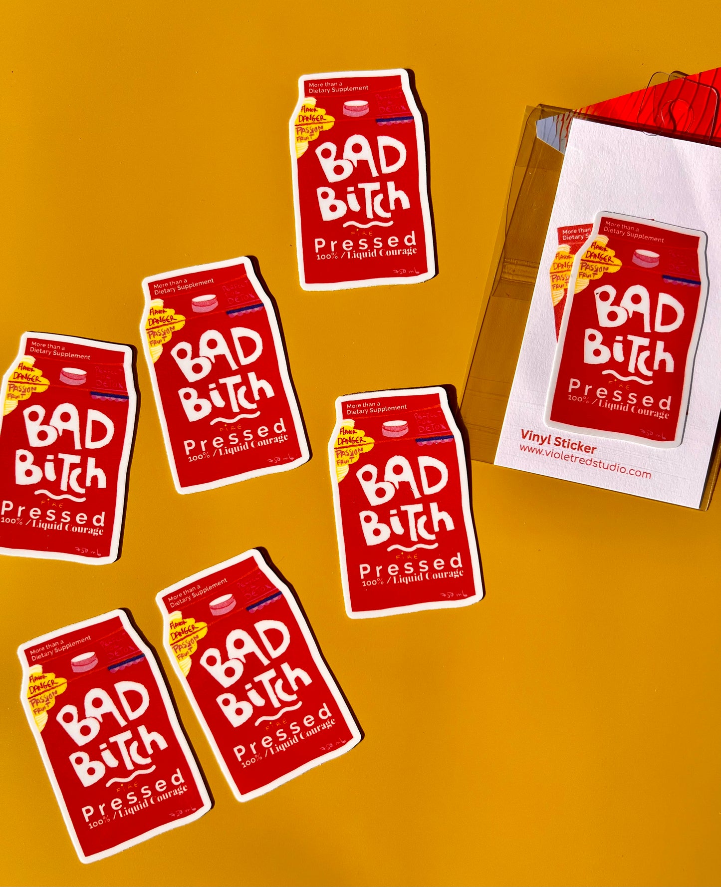 Bad B*tch Sticker, BFF Gifts, Stocking Stuffers, Water Bottle Sticker